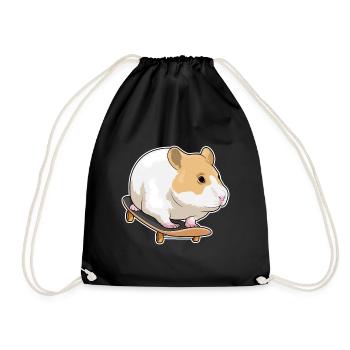 Hamster Skater Skateboard - Sac de sport léger - noir - Devant