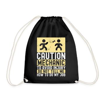 Mécanicien automobile Technicien en mécatronique - Sac de sport léger - noir - Devant