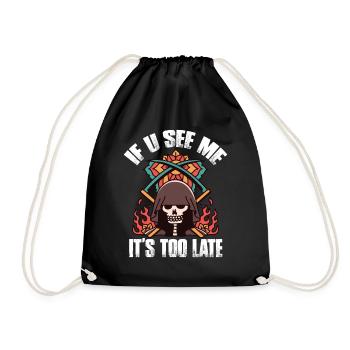 Reaper Sense Sinistre Faucheuse Ange de la Mort Halloween - Sac de sport léger - noir - Devant