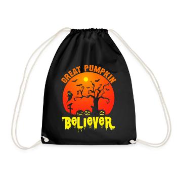 Nightmare Pumpkin Halloween Party Witch Spirit - Drawstring Bag - black - Front