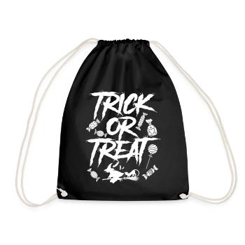 Sweets otherwise there's Sour Witchy Halloween-Party-H - Drawstring Bag - black - Front