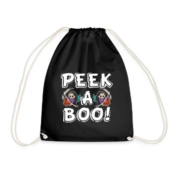 Candy Pumpkin Halloween Party Nightmare Witch Be - Drawstring Bag - black - Front
