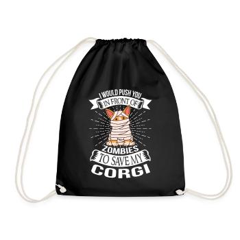 Corgi Halloween Party Mummy Costume Dog Lovers - Sac de sport léger - noir - Devant