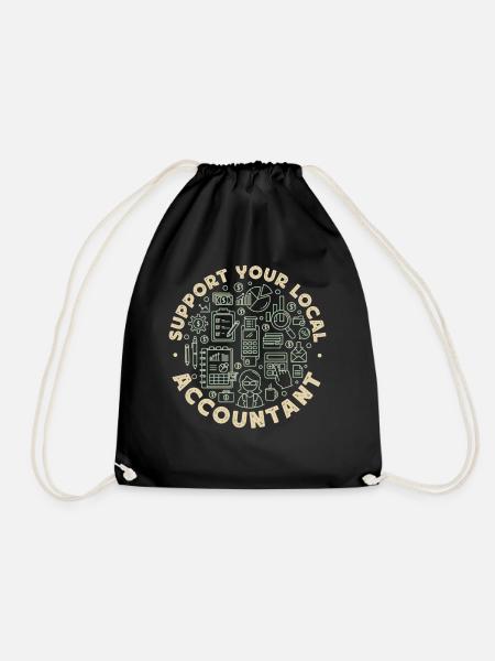 Accountant Bookkeeper Accounting - Turnbeutel - Schwarz