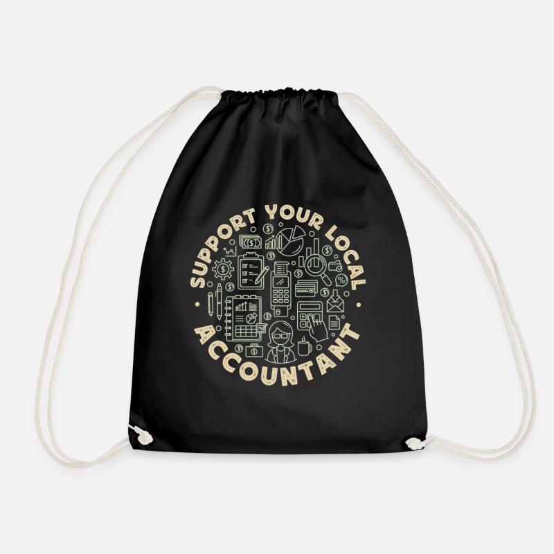Accountant Bookkeeper Accounting - Turnbeutel - Schwarz