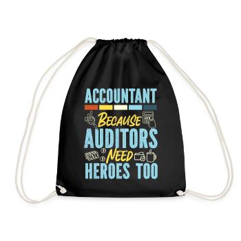 Accountant Bookkeeper Accounting - Turnbeutel - Schwarz - Vorne