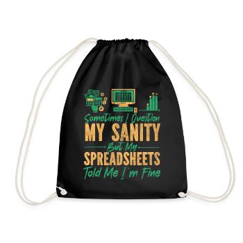 Comptable Comptable Comptable - Sac de sport léger - noir - Devant