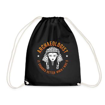 Archaeology Archaeologist It Digging Archaeologist - Drawstring Bag - black - Front