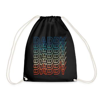 Papa Rétro Vintage Fête des Pères - Sac de sport léger - noir - Devant