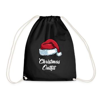 Christmas Outfit Partner Look Christmas Family - Drawstring Bag - black - Front