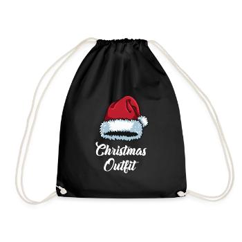 Christmas Outfit Partner Look Christmas Family - Drawstring Bag - black - Front