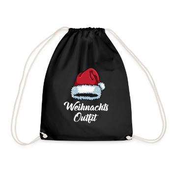 Christmas Outfit Partner Look Christmas Family - Drawstring Bag - black - Front
