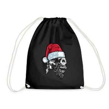 Viking Ugly Christmas – Valhalla Wikinger Outfit - Drawstring Bag - black - Front