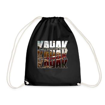 kayak - Turnbeutel - Schwarz - Vorne