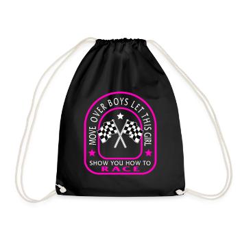 Chemise de course, déplacer sur les garçons coureuse - Sac de sport léger - noir - Devant