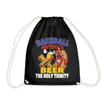 Baseball Hot Dogs & Bière The Holy Trinity Baseball - Sac de sport léger - noir - Devant