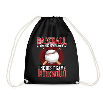 Le baseball est le meilleur jeu au monde - Sac de sport léger - noir - Devant