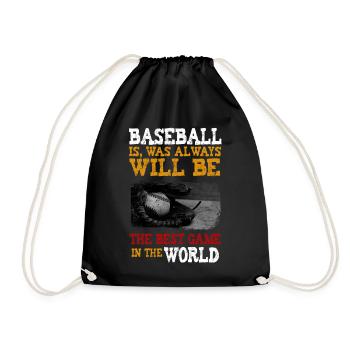 Le baseball est le meilleur jeu au monde - Sac de sport léger - noir - Devant