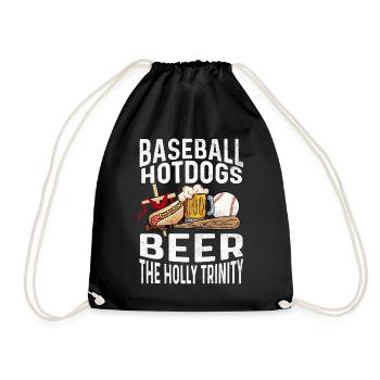 Baseball Hot Dogs & Bière The Holy Trinity Baseball - Sac de sport léger - noir - Devant