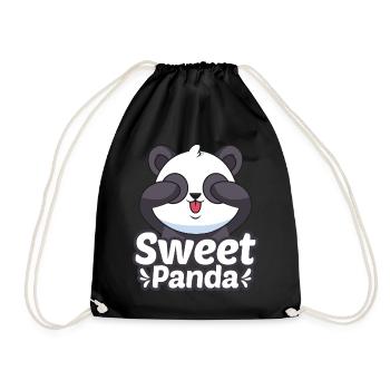 Panda Yoga Méditation Pandas mignons amoureux des animaux Y - Sac de sport léger - noir - Devant