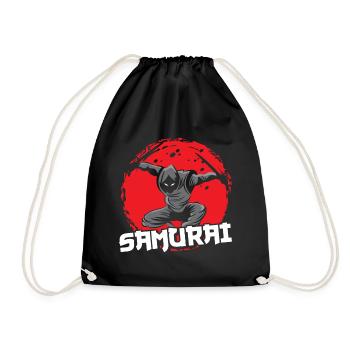 Samouraï Guerrier Asiatique Ninja Bloodstain Japon - Sac de sport léger - noir - Devant