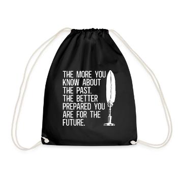 Historian The More You Know Researcher Historians - Drawstring Bag - black - Front