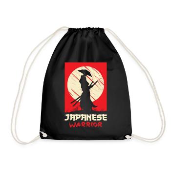 Guerrier japonais Ninja Samurai Bloodstain Katan - Sac de sport léger - noir - Devant