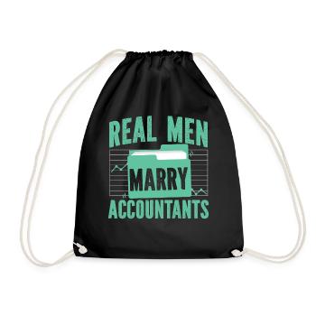 Accountant Bookkeeper Marriage - Turnbeutel - Schwarz - Vorne