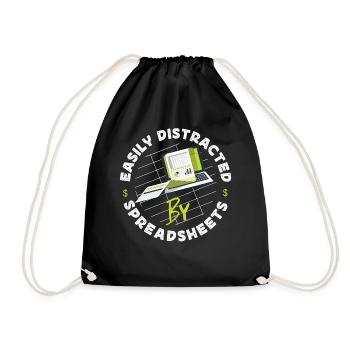 Accountant Bookkeeper Accounting - Drawstring Bag - black - Front