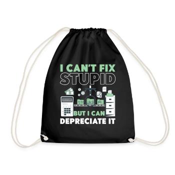Accountant Bookkeeper Accounting I - Drawstring Bag - black - Front