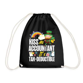 Accountant Bookkeeper Accounting - Drawstring Bag - black - Front