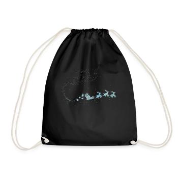 Père Noël Traîneau Noël Noël Noël - Sac de sport léger - noir - Devant