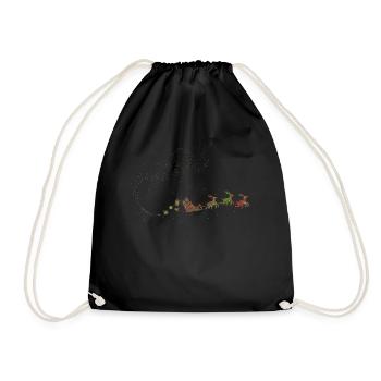 Père Noël Père Noël Fête de Noël - Sac de sport léger - noir - Devant