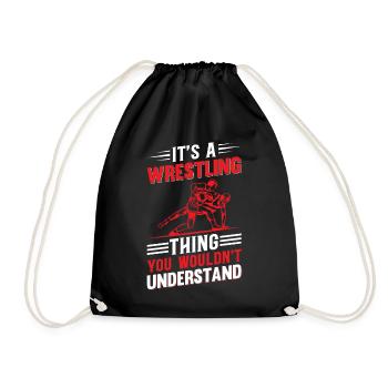 Lutteur - C’est une chose de lutte que vous ne voudriez pas et - Sac de sport léger - noir - Devant