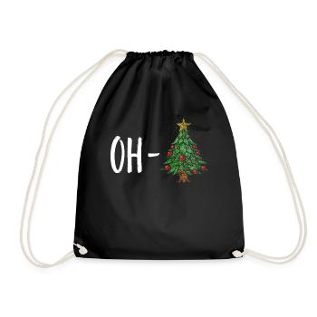 Oh arbre de Noël arbre de Noël arbre de Noël Arbre de Noël - Sac de sport léger - noir - Devant