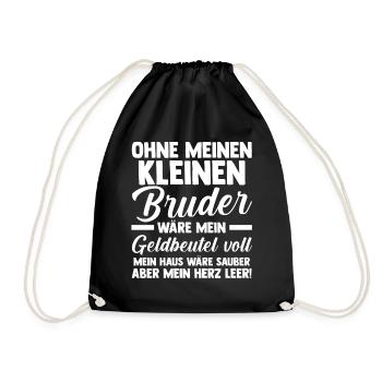 Geschwister Familie Schwestern Schwester - Turnbeutel - Schwarz - Vorne