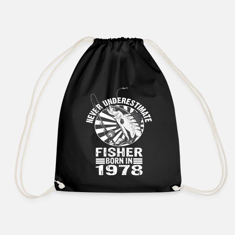 Never Underestimate Fisher born 1978 - Turnbeutel - Schwarz