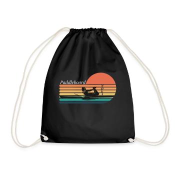 Paddleboard Yoga - Yoga Lovers - Turnbeutel - Schwarz - Vorne