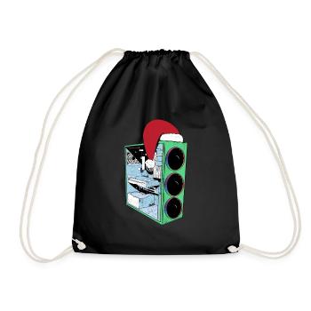 PC de jeu avec Beanie Funny Gambler Outfit Noël - Sac de sport léger - noir - Devant