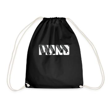 Piano - Drawstring Bag - black - Front