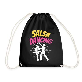 Danse salsa Danseurs de danse de loisir - Sac de sport léger - noir - Devant