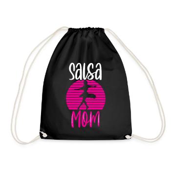 Salsa Mama Dancers Dancing Dance Hobby - Drawstring Bag - black - Front