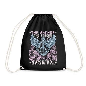 Daddy-Father Father's Day, the legend, saying Dad-Daddy - Drawstring Bag - black - Front