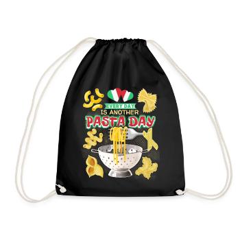 Pâtes, Pizza Pâtes, Pâtes, Pâtes italiennes - Sac de sport léger - noir - Devant
