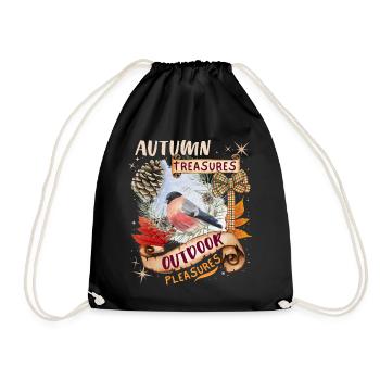 Herbst, automne, Randonnée pédestre en épiche d’automne, Wandern - Sac de sport léger - noir - Devant