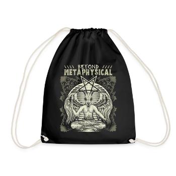 Baphomet, occultism, deity, pentagram - Drawstring Bag - black - Front