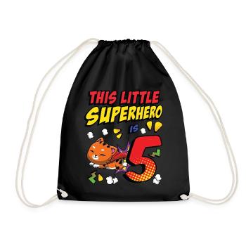 Ce petit super-héros est 5 propriétaires de chat 5. - Sac de sport léger - noir - Devant