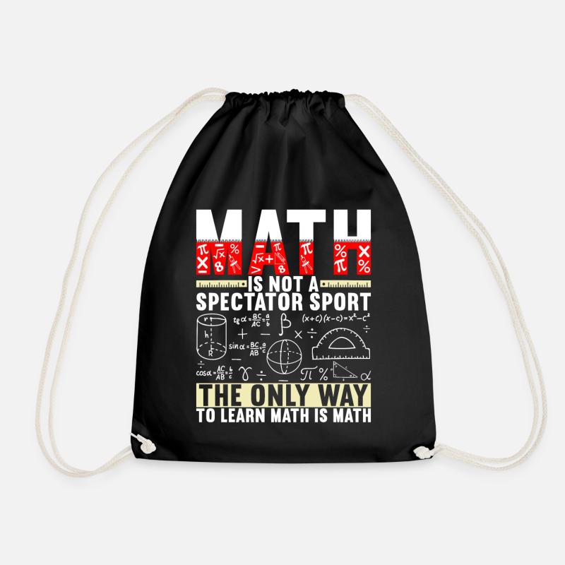 Mathe Mathelehrer - Turnbeutel - Schwarz