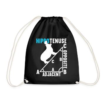 Math Math Teacher - Drawstring Bag - black - Front