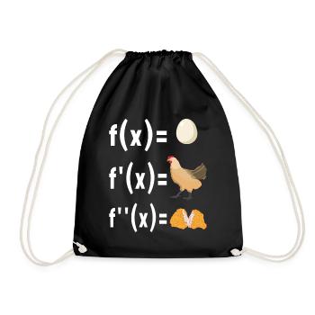 Mathe Mathelehrer - Turnbeutel - Schwarz - Vorne
